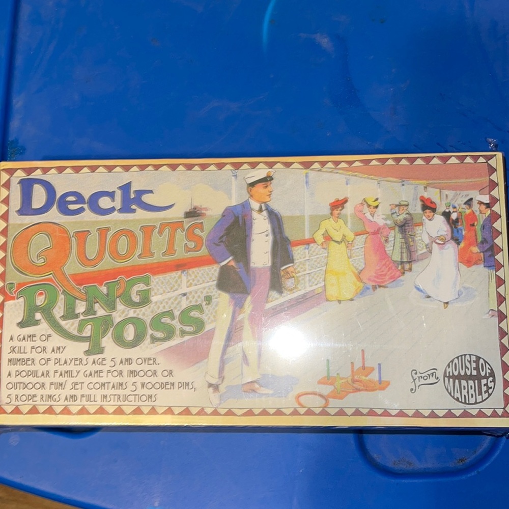 Deck quoits ring toss game brand new never opened before still in plastic ready